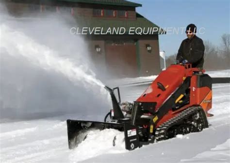 mini skid steer with snow blower|erskine mini snow blower.